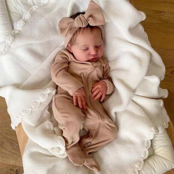 🆕19Inches Realistic Cloth Body With Vinyl Limbs Newborn Laura Girl Baby Dolls - Picture 1 of 4